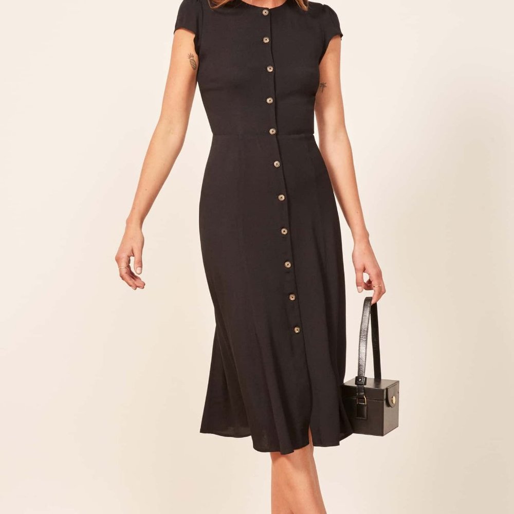 ISO Reformation Fauna Dress in Black